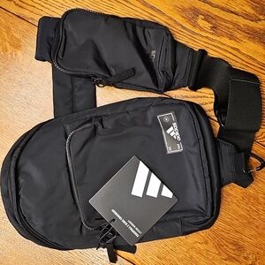 NWT Adidas Essentials 2 Sling Crossbody Bag Black